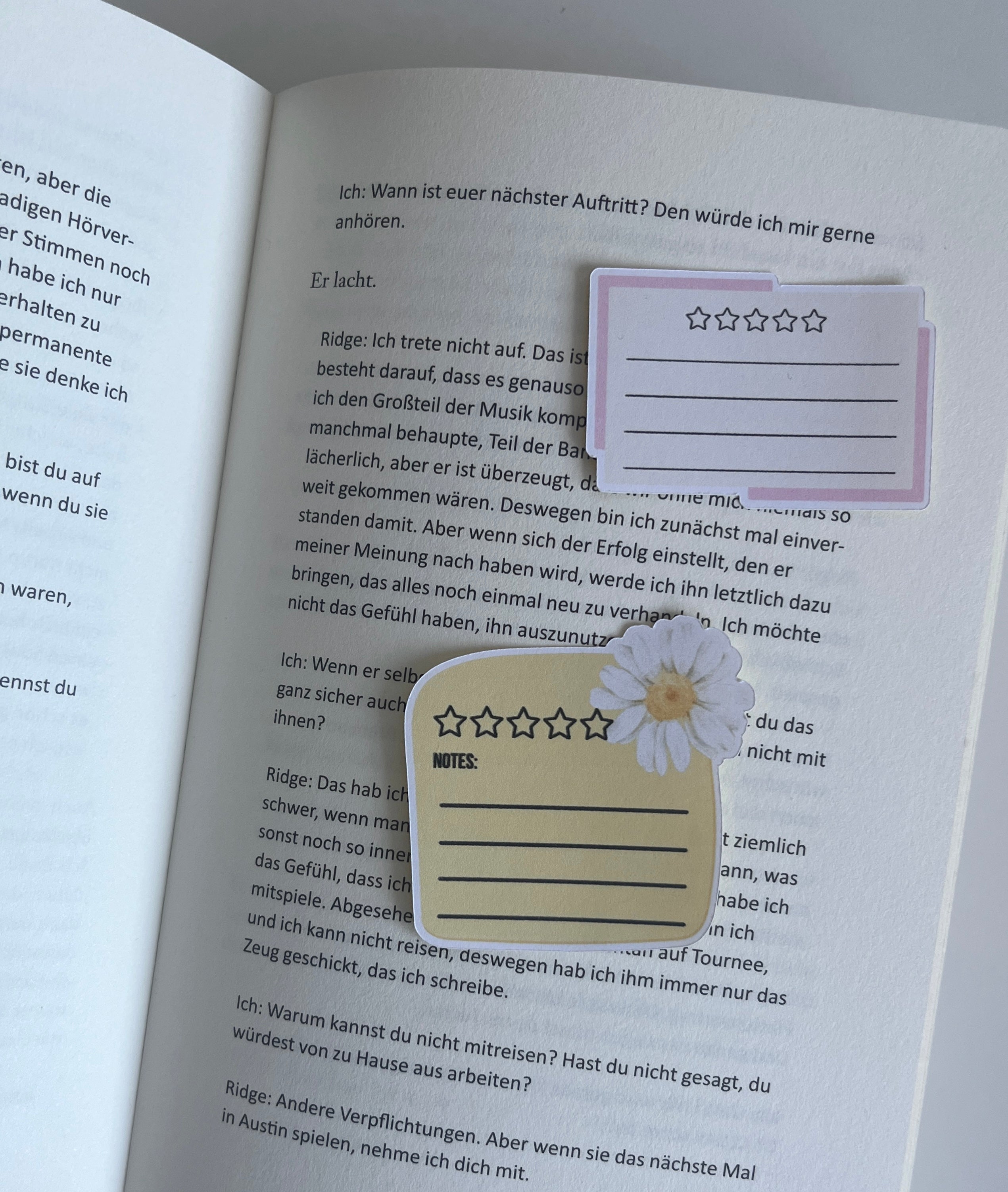 Book Review Sticker zum beschriften