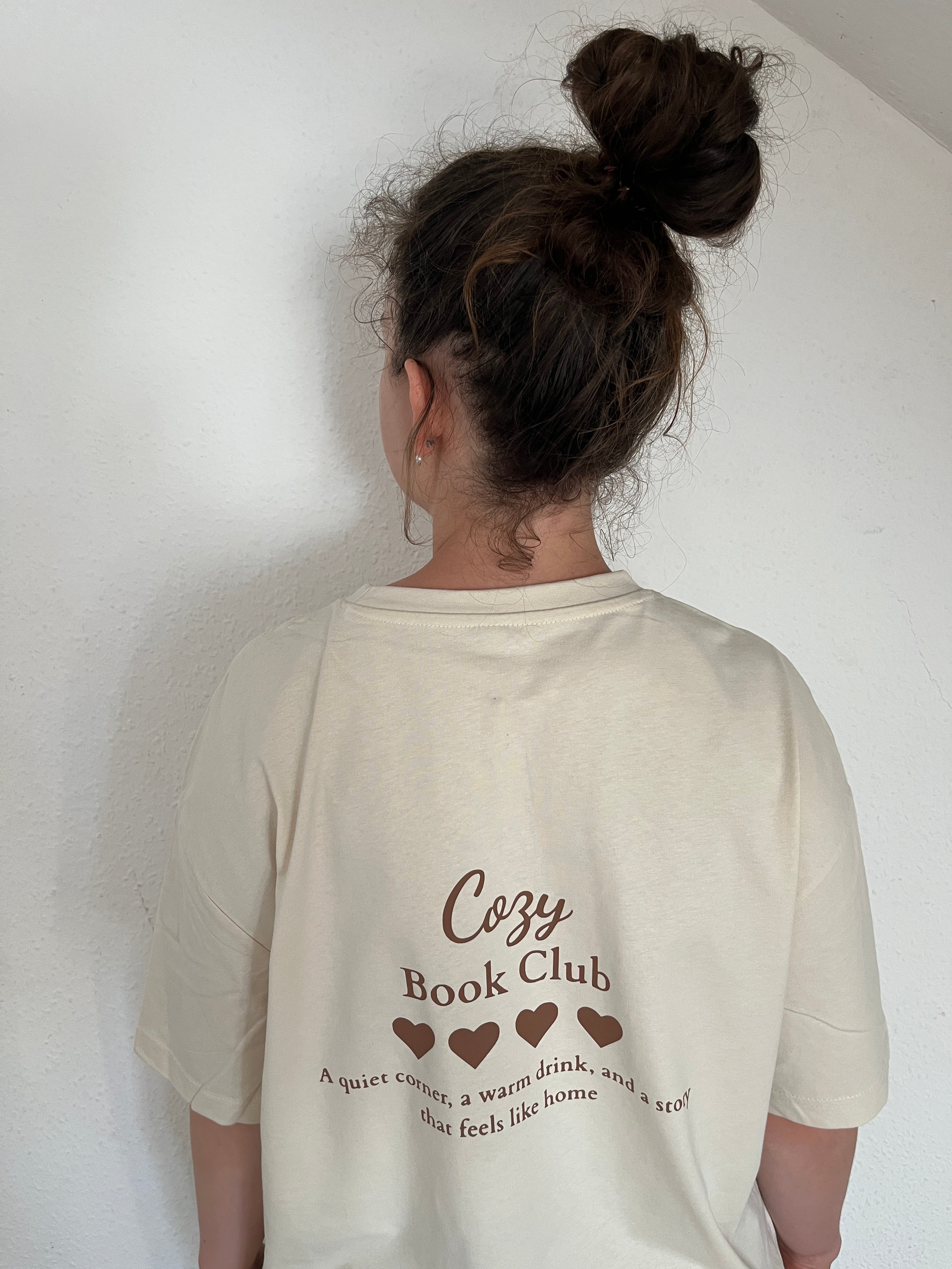 Cozy Book Club T-Shirt, Leseliebe Shirt, Oversized