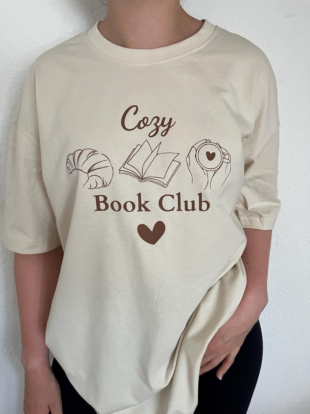 Cozy Book Club T-Shirt, Leseliebe Shirt, Oversized